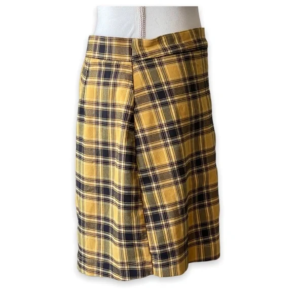 HOLLISTER Skirt Yellow Plaid - Picture 2 of 8